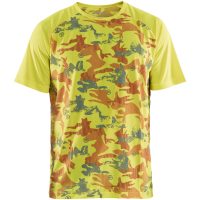 T-Shirt 34251011 Hivisgul / Grå BLÅKLÄDER