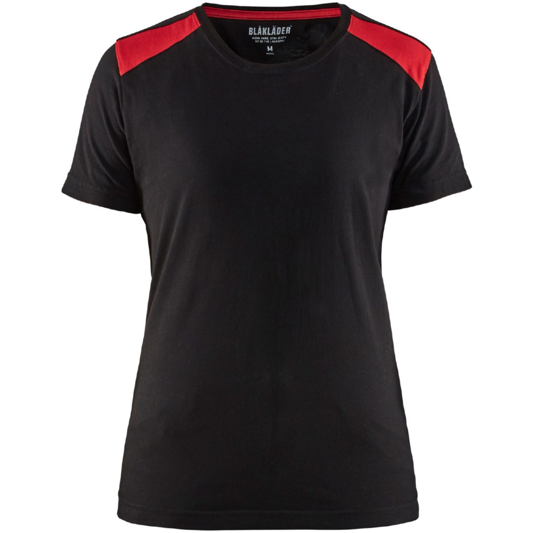 T-shirt 34791042 Svart / Röd BLÅKLÄDER T-SHIRT 34791042 SVART/RÖD XS