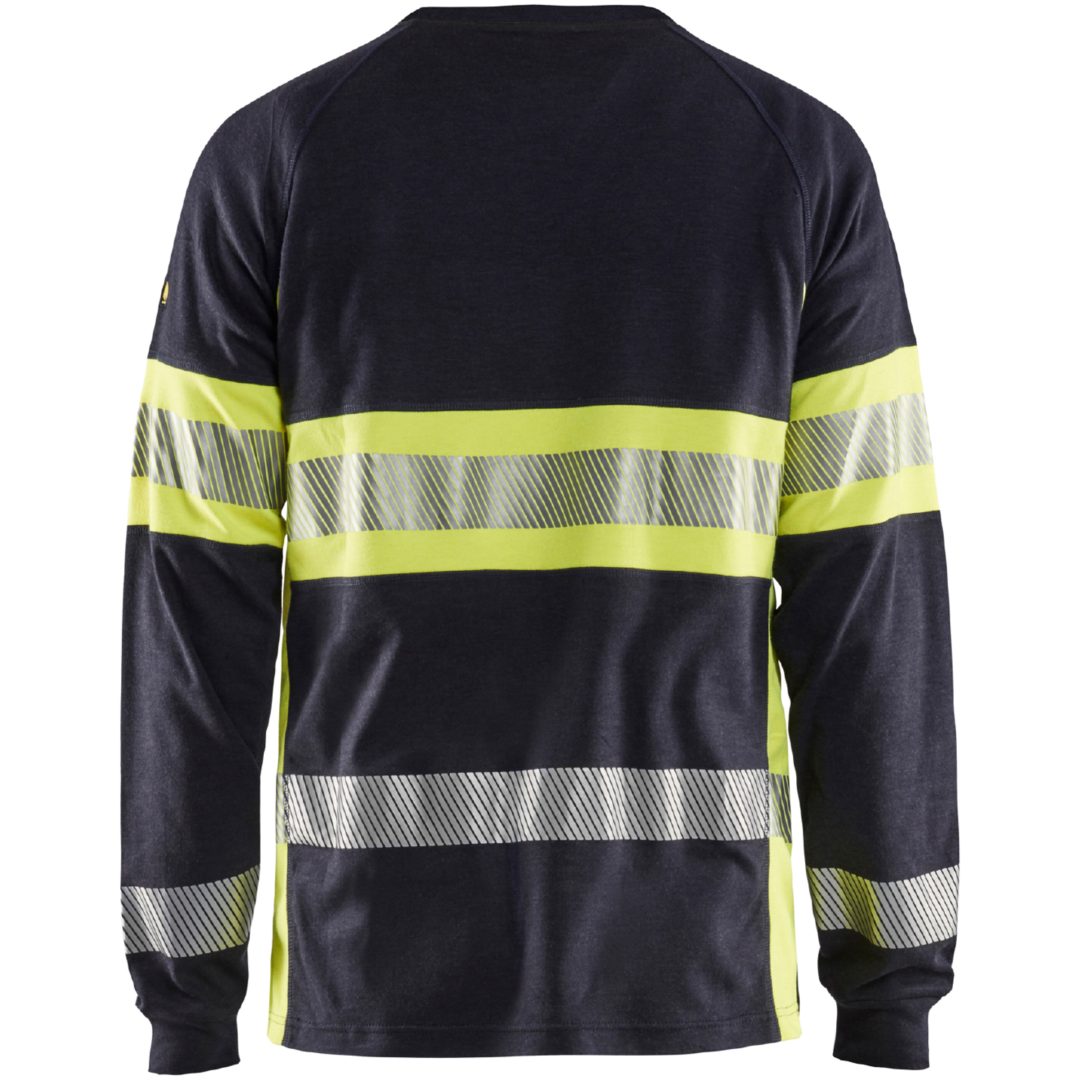 T-shirt 34841761 Marin / Hivisgul BLÅKLÄDER T-SHIRT 34841761 MARIN/GUL XS – bild 2