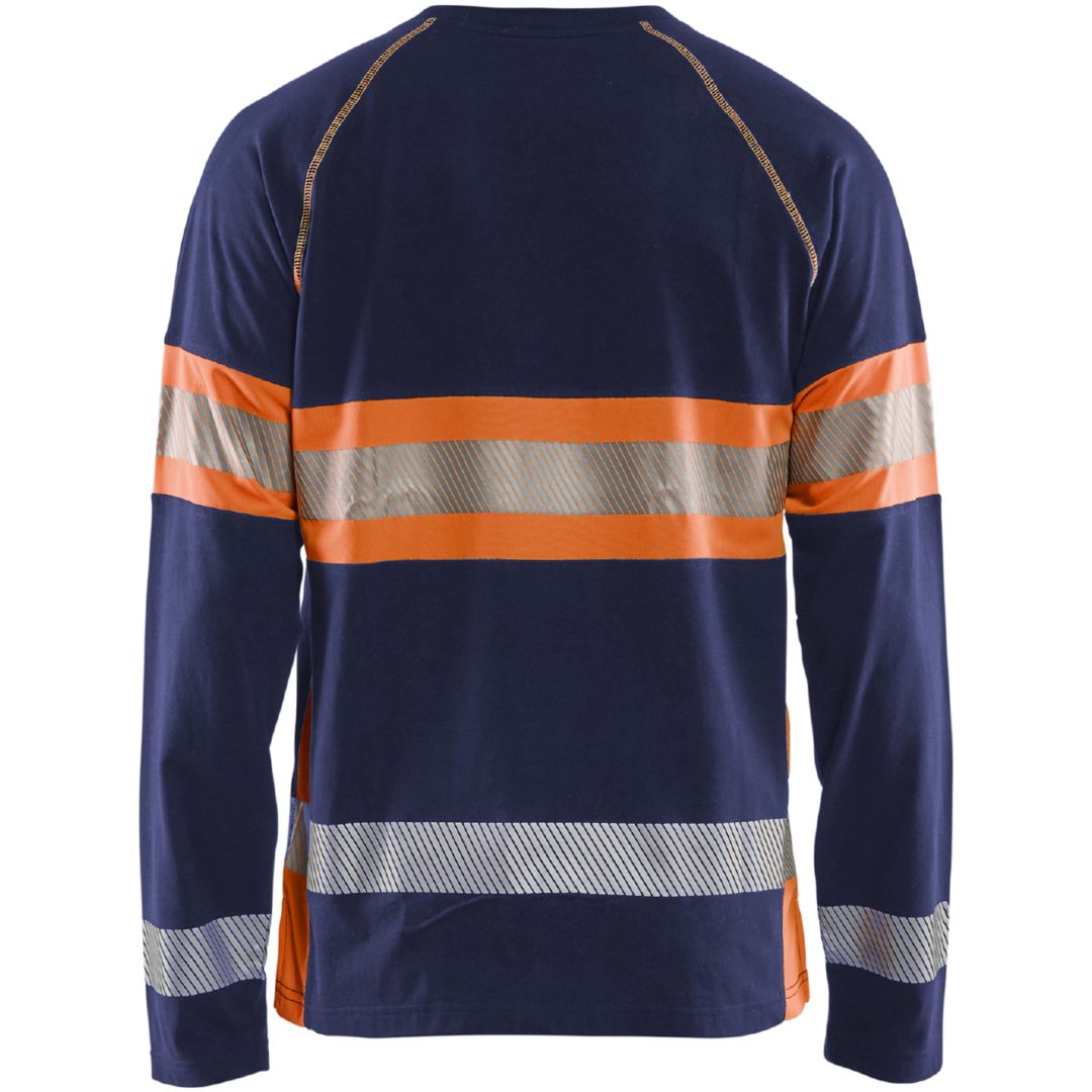 T-Shirt 35101030 Marin / Hivisorange BLÅKLÄDER T-SHIRT 35101030 MARIN/ORA XS – bild 2