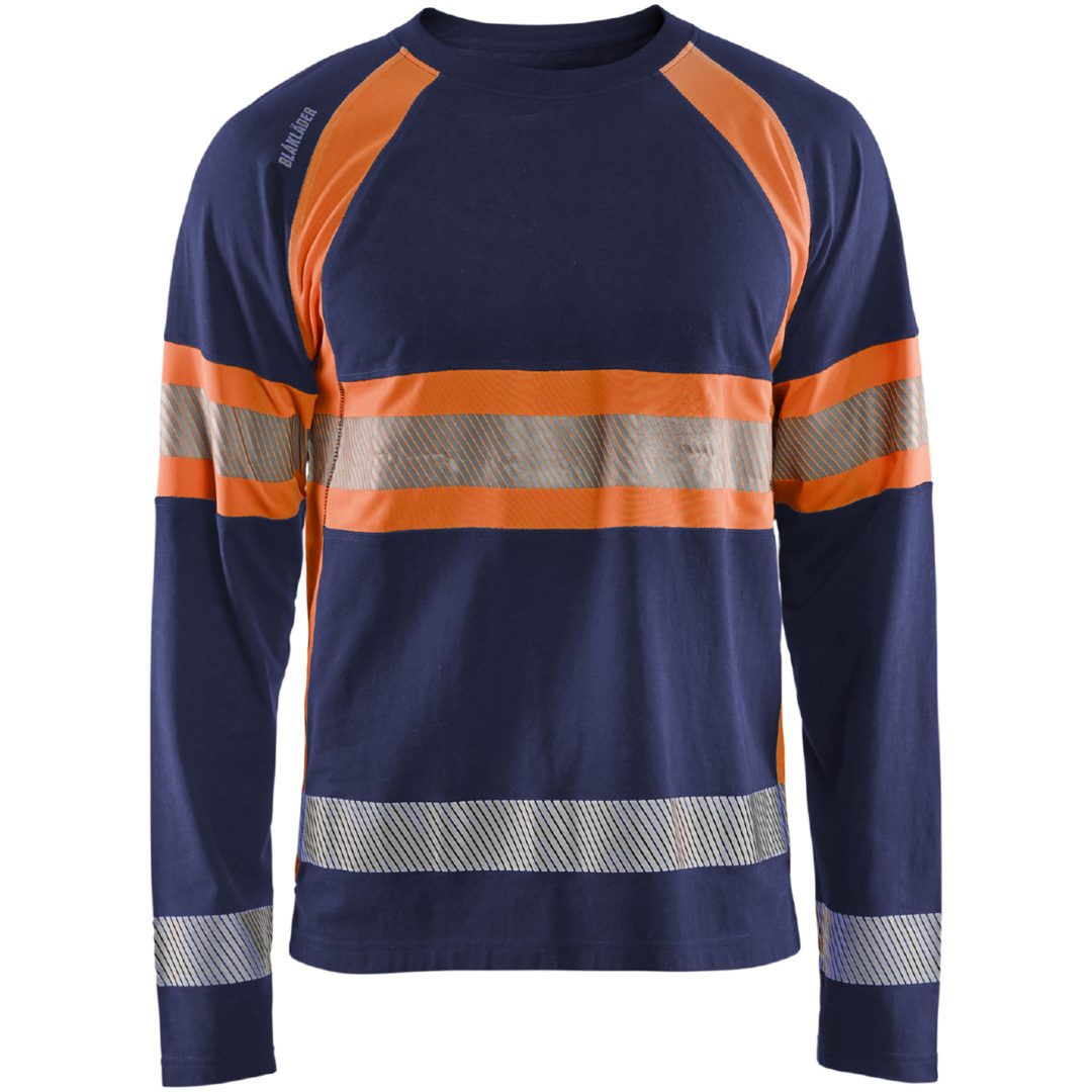 T-Shirt 35101030 Marin / Hivisorange BLÅKLÄDER T-SHIRT 35101030 MARIN/ORA XS