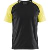 T-Shirt 35151030 Svart / Hivisgul BLÅKLÄDER T-SHIRT 35151030 SVART/GUL XS – miniatyr 1