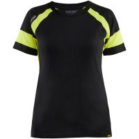 T-SHIRT 35241030 SVART/GUL M