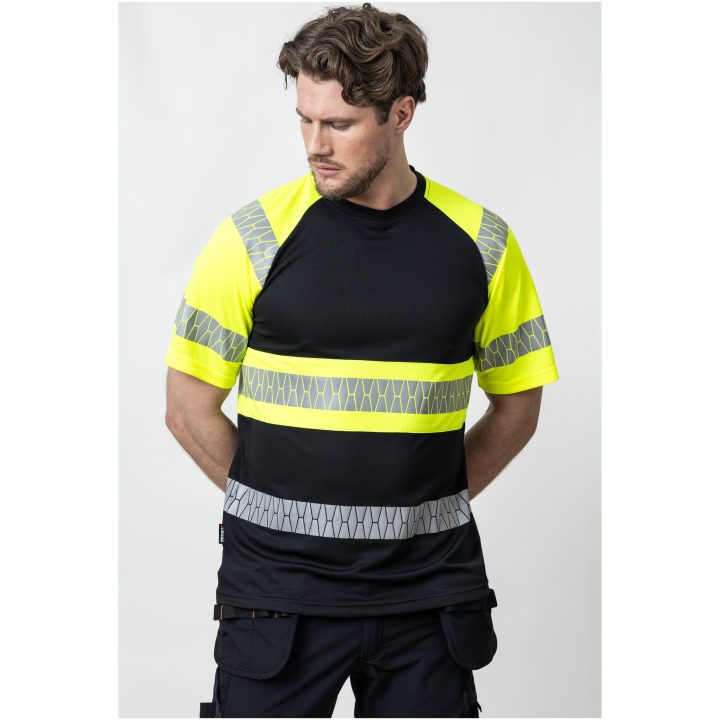 T-shirt 5226 Varsel Svart Gul Jobman – bild 5