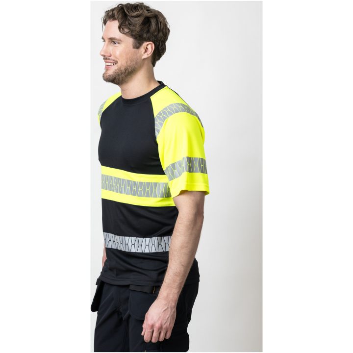 T-shirt 5226 Varsel Svart Gul Jobman – bild 6