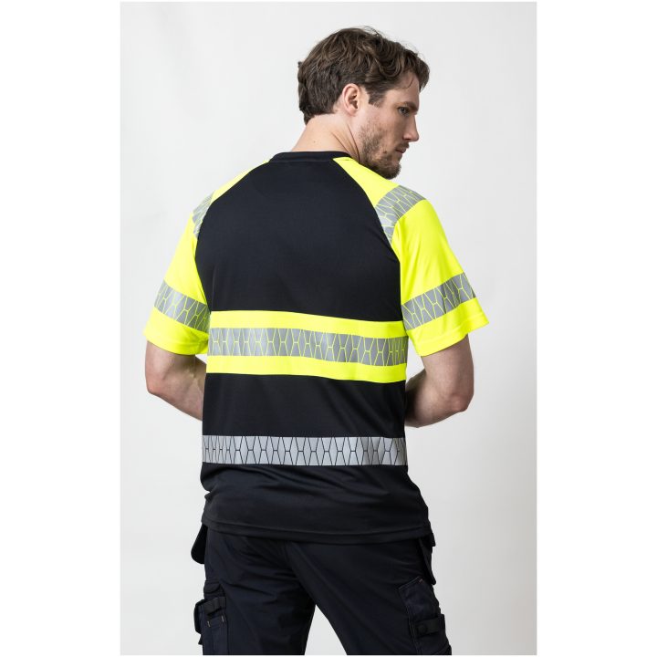 T-shirt 5226 Varsel Svart Gul Jobman – bild 7