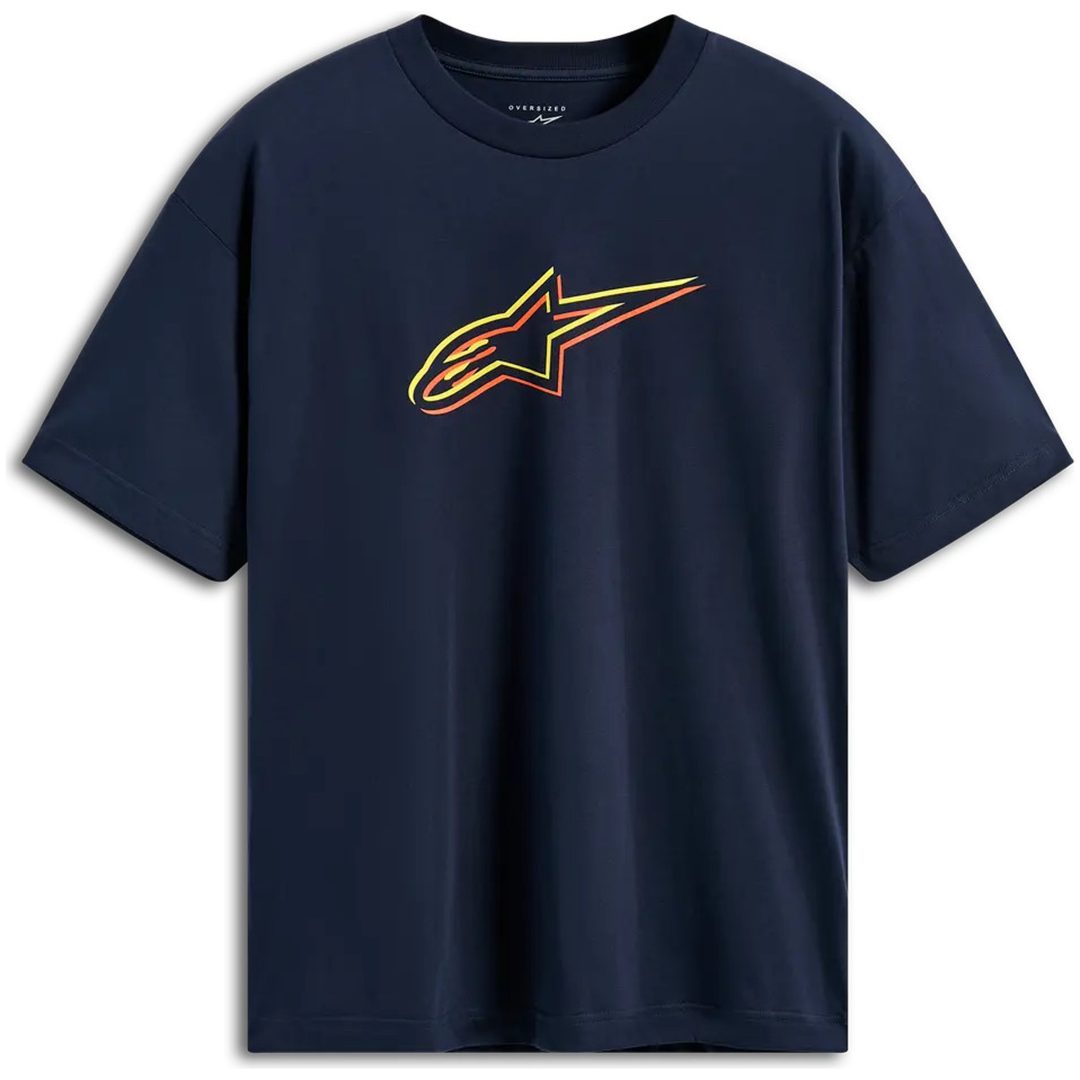 T-shirt Alter CSF Oversized Marinblå ALPINESTARS Large