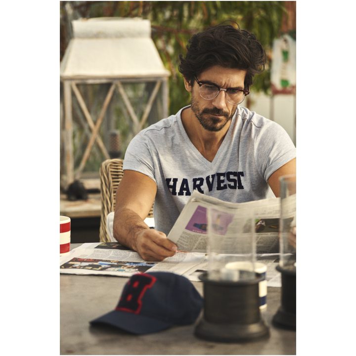 T-shirt American V Askgrå James Harvest – bild 7