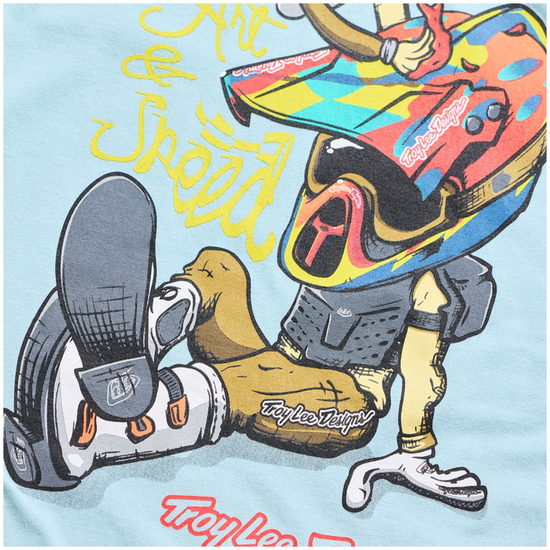 T-shirt Barn Heritage Ljusblå TROY LEE DESIGNS Ys – bild 6