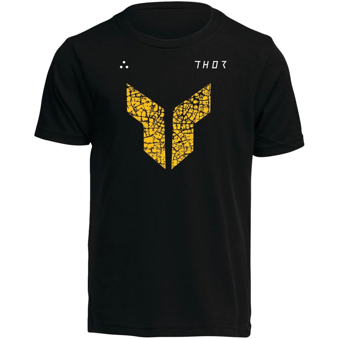 T-shirt Barn Iconic Svart/gul THOR Small