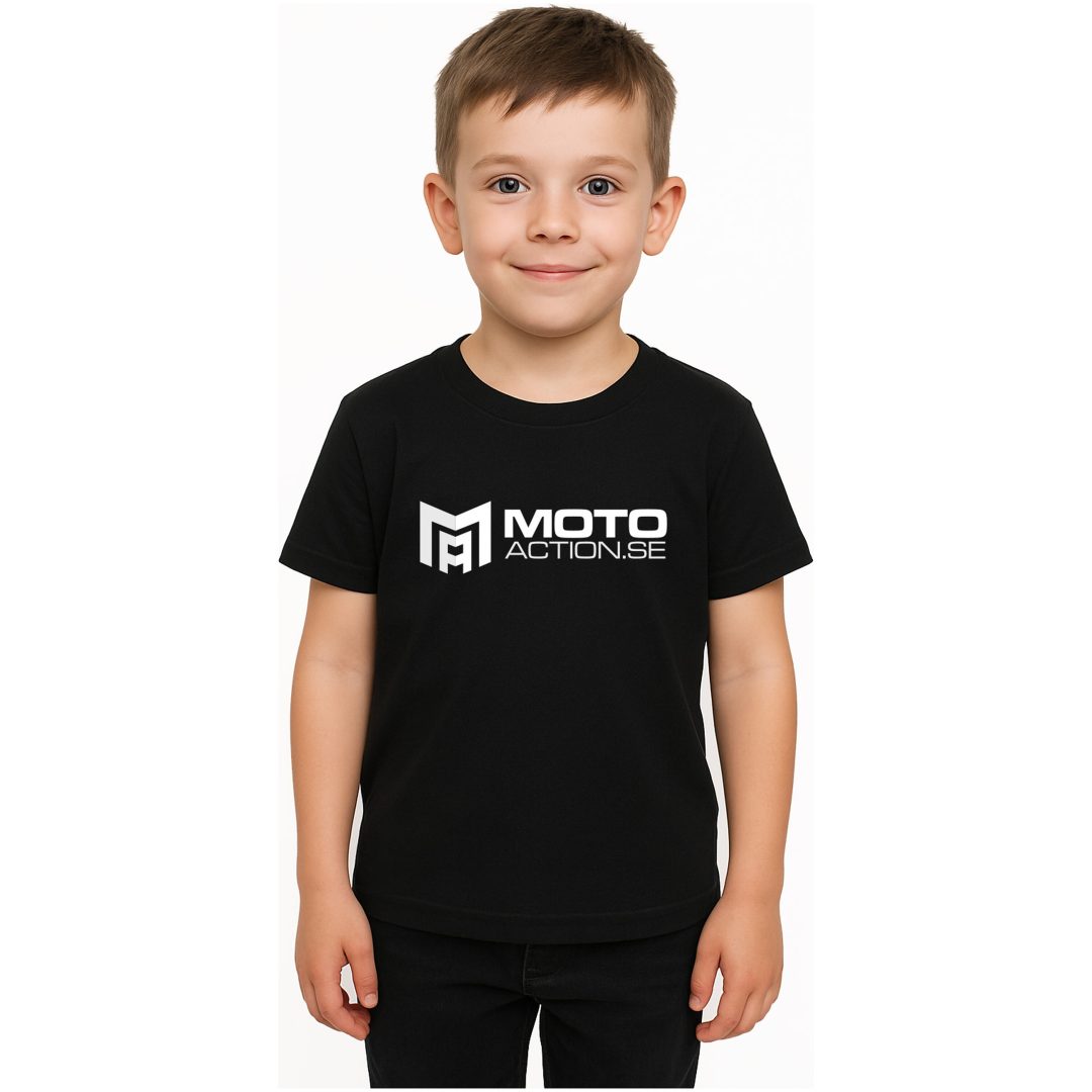 T-shirt Barn LNP Svart Motoaction 2 år