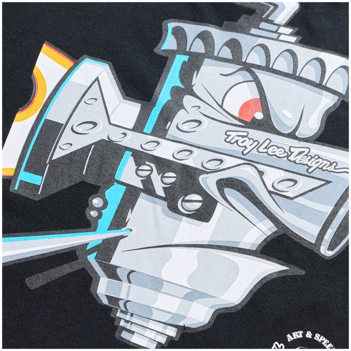 T-shirt Carb Club Svart TROY LEE DESIGNS XXL – bild 6