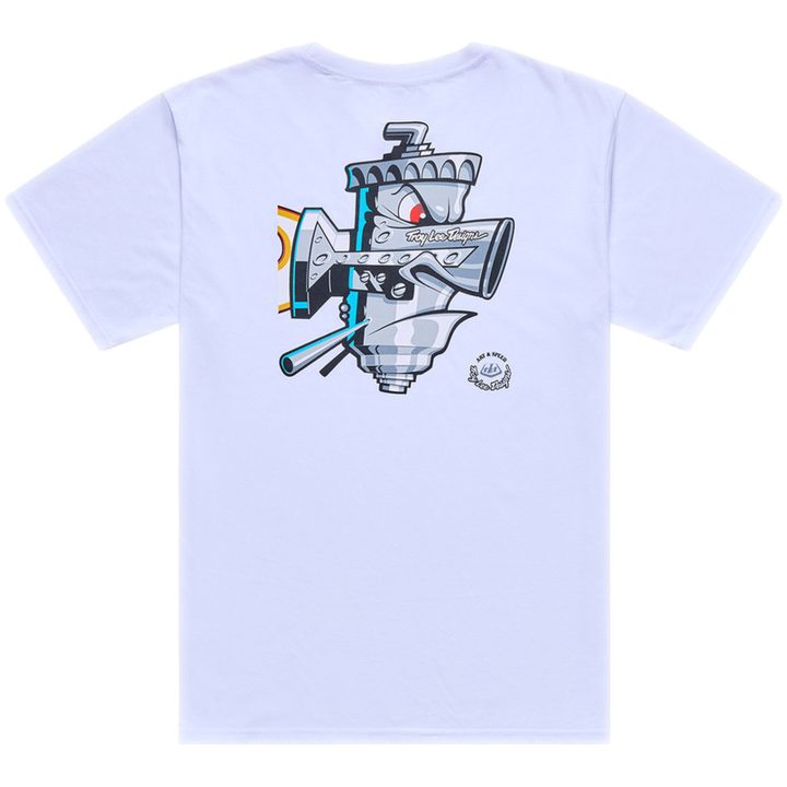 T-shirt Carb Club Vit TROY LEE DESIGNS XXL – bild 2