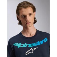 T-Shirt CollaRöd SS CSF Blå, L Alpinestars