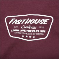 T-Shirt Crest Mörkröd Fasthouse