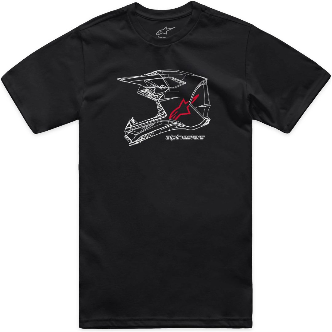 T-shirt Csf Mx Helmet Svart ALPINESTARS Small