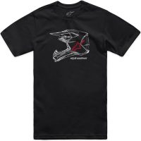 T-shirt Csf Mx Helmet Svart ALPINESTARS