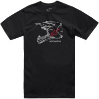 T-shirt Csf Mx Helmet Svart/Vit ALPINESTARS