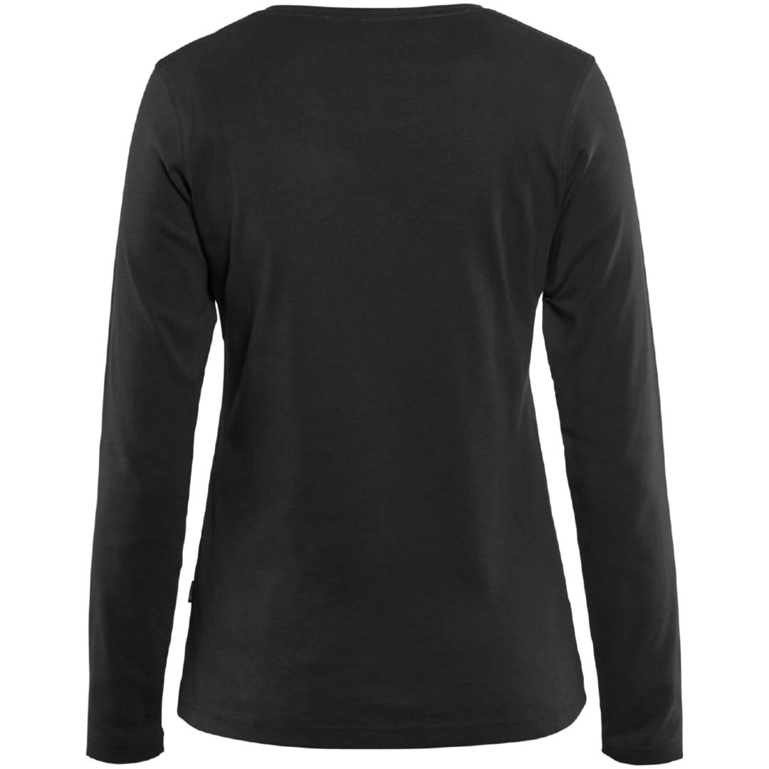 T-shirt dam 33011032 Svart BLÅKLÄDER T-SHIRT 33011032 SVART XS – bild 2