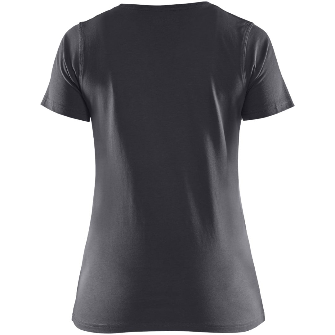 T-shirt dam 33341042 BLÅKLÄDER T-SHIRT 33341042 MELLANGRÅ XS – bild 2