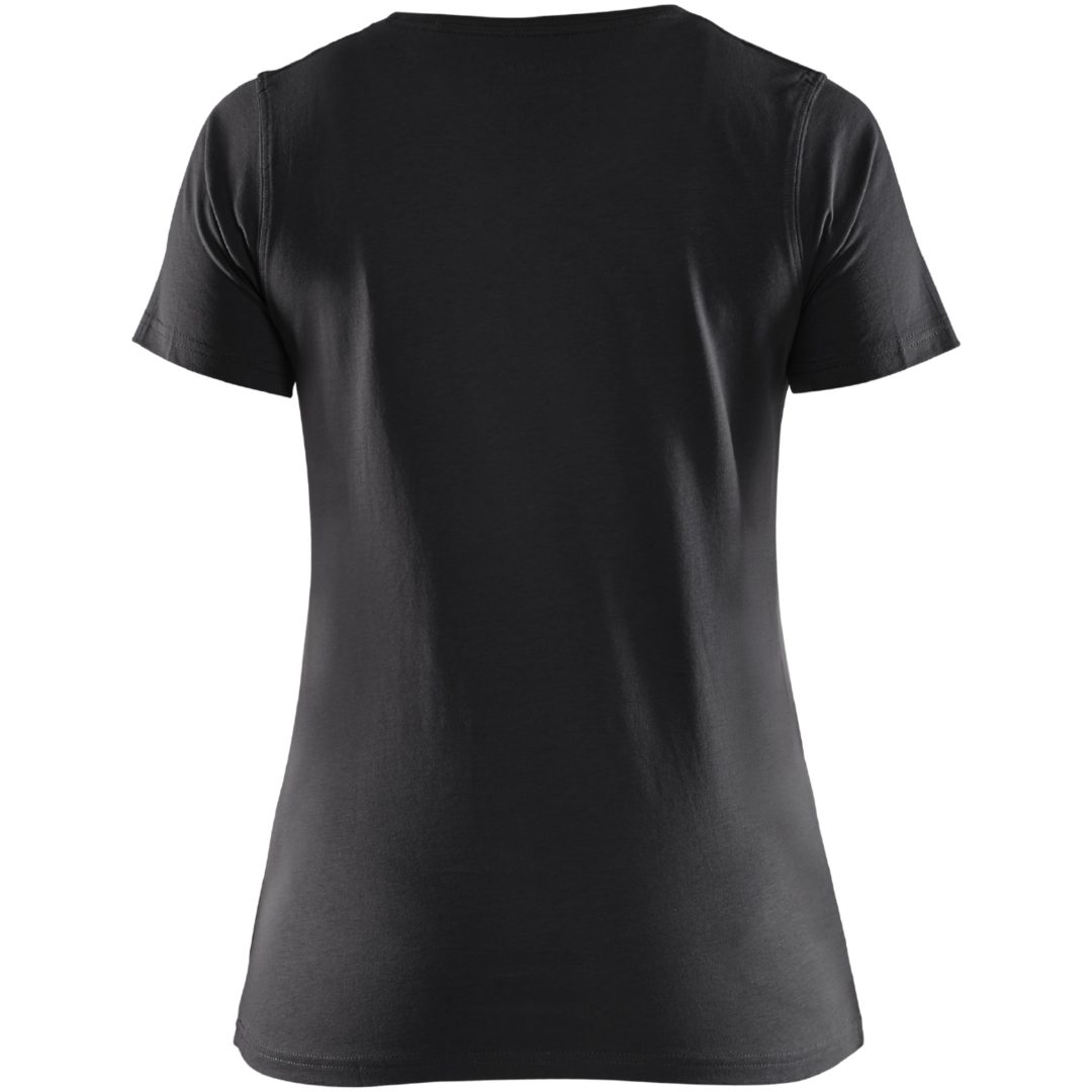 T-shirt dam 33341042 Svart BLÅKLÄDER T-SHIRT 33341042 SVART XS – bild 2