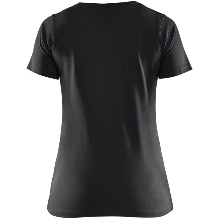 T-shirt dam 33341042 Svart BLÅKLÄDER T-SHIRT 33341042 SVART XS – bild 2