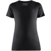 T-shirt dam 33341042 Svart BLÅKLÄDER T-SHIRT 33341042 SVART XS – miniatyr 1