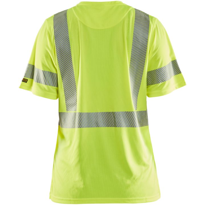 T-shirt dam 33361013 Hivisgul BLÅKLÄDER T-SHIRT 33361013 GUL XS – bild 2