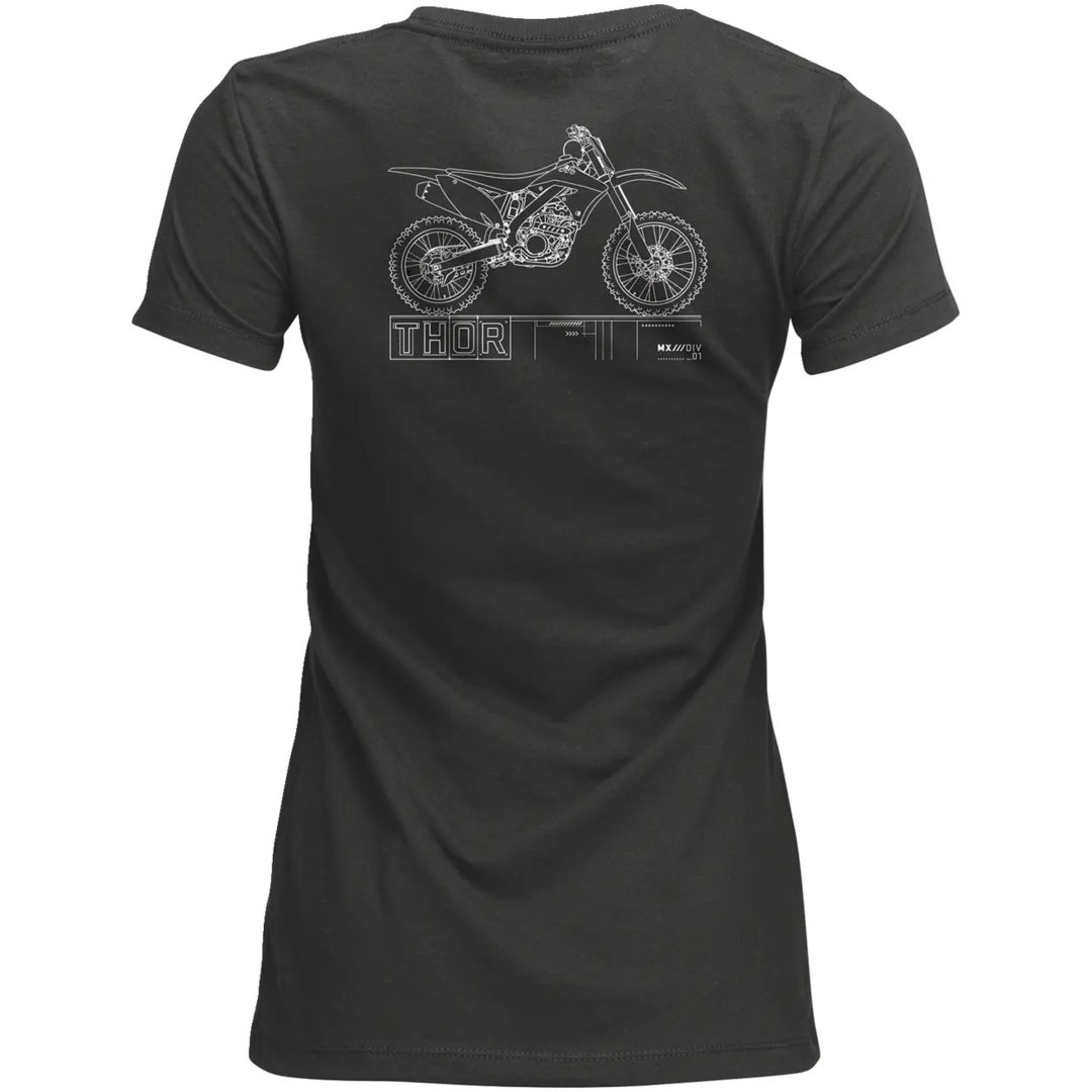 T-shirt Dam Blueprint Antracit THOR M – bild 2