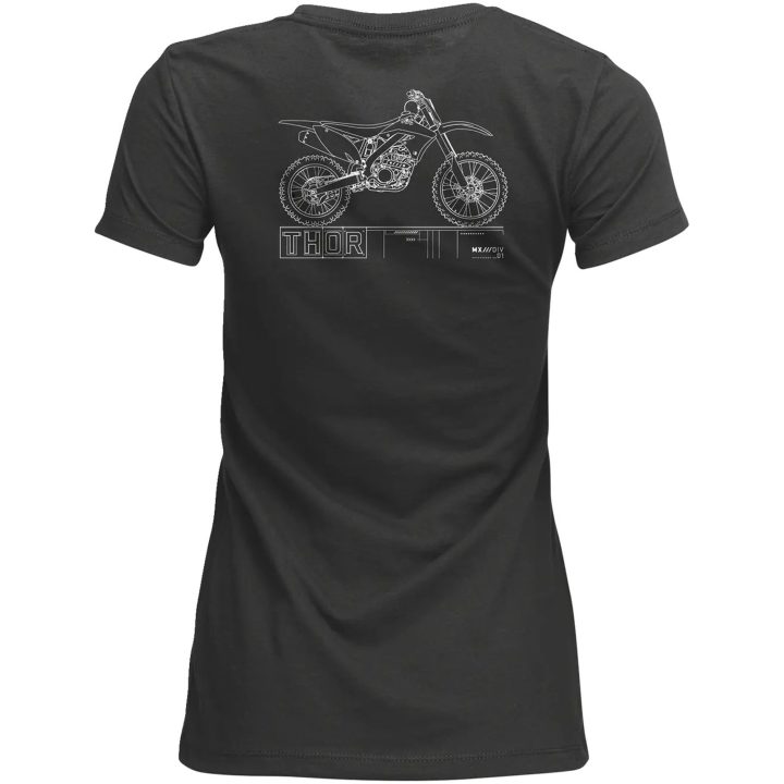 T-shirt Dam Blueprint Antracit THOR M – bild 2