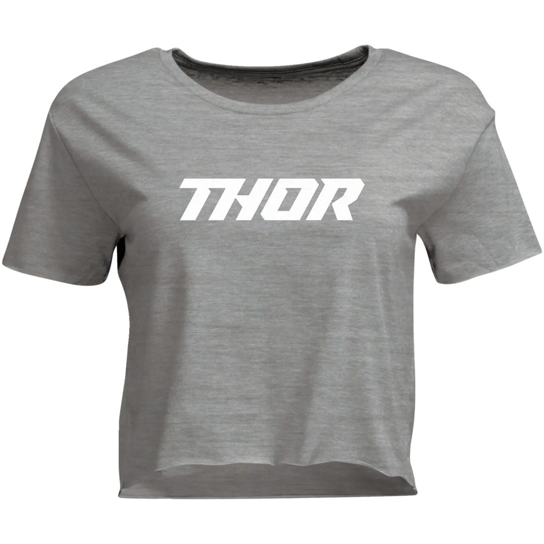 T-shirt Dam Corp Crop Grå THOR XL