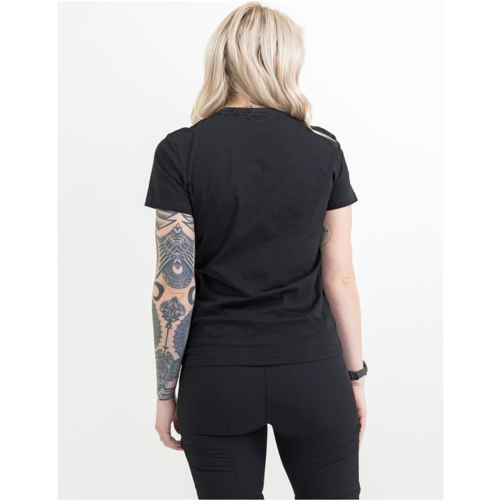 T-shirt Dam Heavy Svart Printer Essentials XS – bild 3