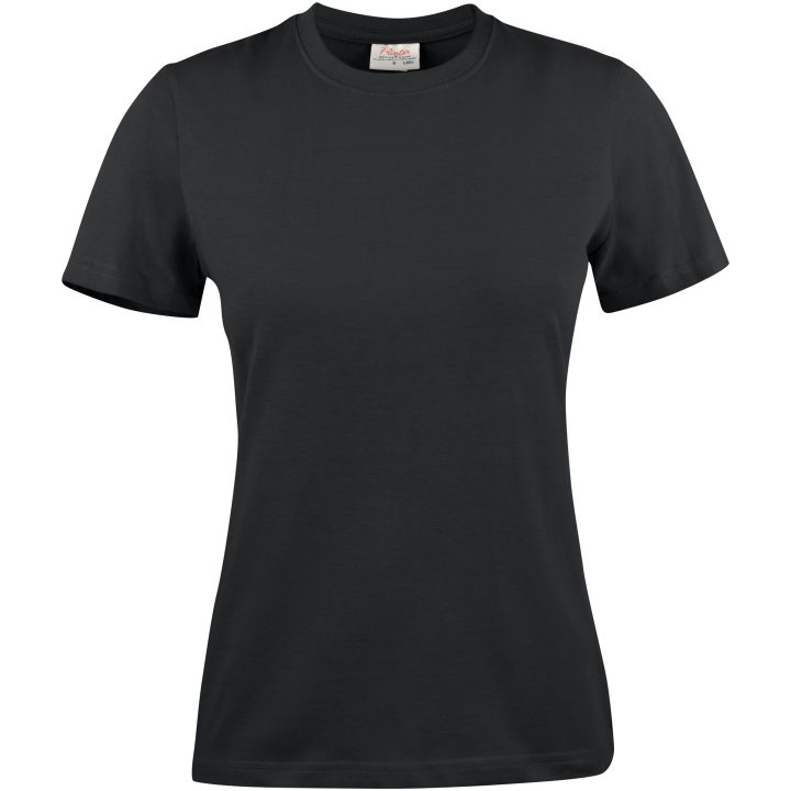 T-shirt Dam Heavy Svart Printer Essentials XS – bild 5