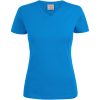 T-shirt Dam Heavy V-neck Havsblå Printer Essentials 3XL – miniatyr 1