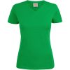 T-shirt Dam Heavy V-neck Klargrön Printer Essentials XS – miniatyr 1