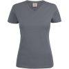 T-shirt Dam Heavy V-neck Stålgrå Printer Essentials 3XL – miniatyr 1