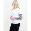 T-shirt Dam Heavy V-neck Vit Printer Essentials XS – miniatyr 2