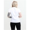 T-shirt Dam Heavy V-neck Vit Printer Essentials XS – miniatyr 3