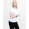 T-shirt Dam Heavy V-neck Vit Printer Essentials XS – miniatyr 4