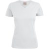 T-shirt Dam Heavy V-neck Vit Printer Essentials XS – miniatyr 5