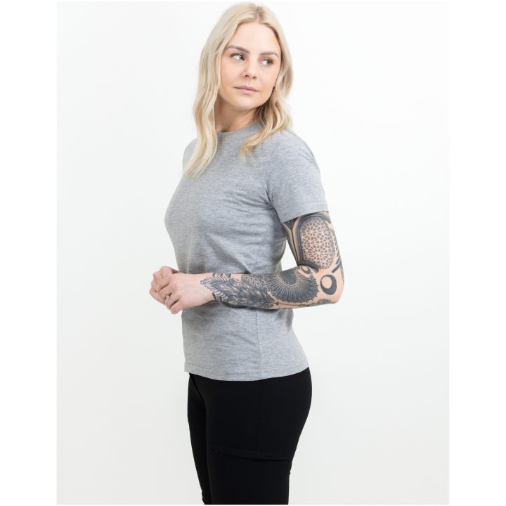 T-shirt Dam Light Gråmelerad Printer Essentials XS – bild 2
