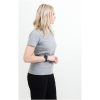 T-shirt Dam Light Gråmelerad Printer Essentials XS – miniatyr 4