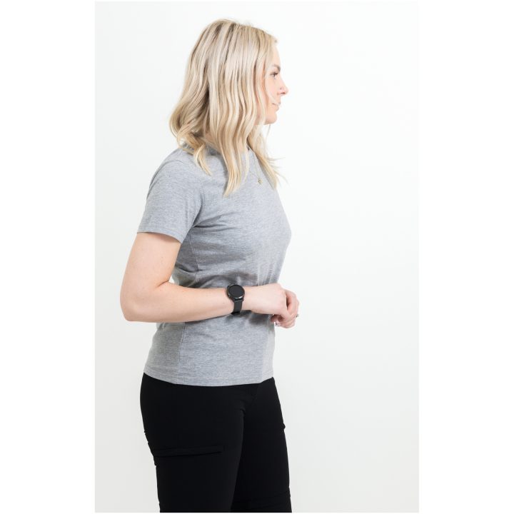 T-shirt Dam Light Gråmelerad Printer Essentials XS – bild 4