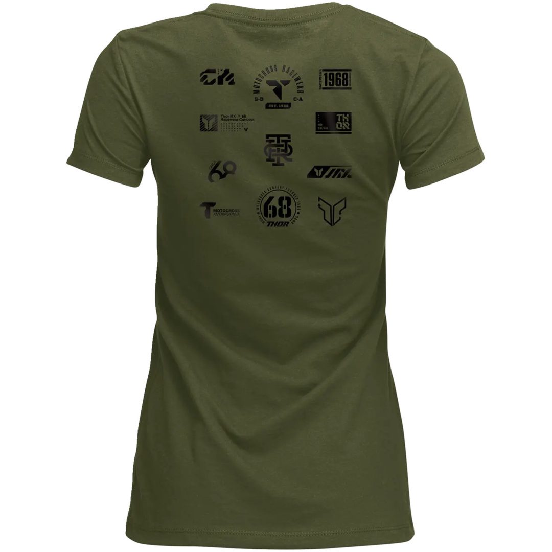 T-shirt Dam Patched Up Militärgrön THOR L – bild 2