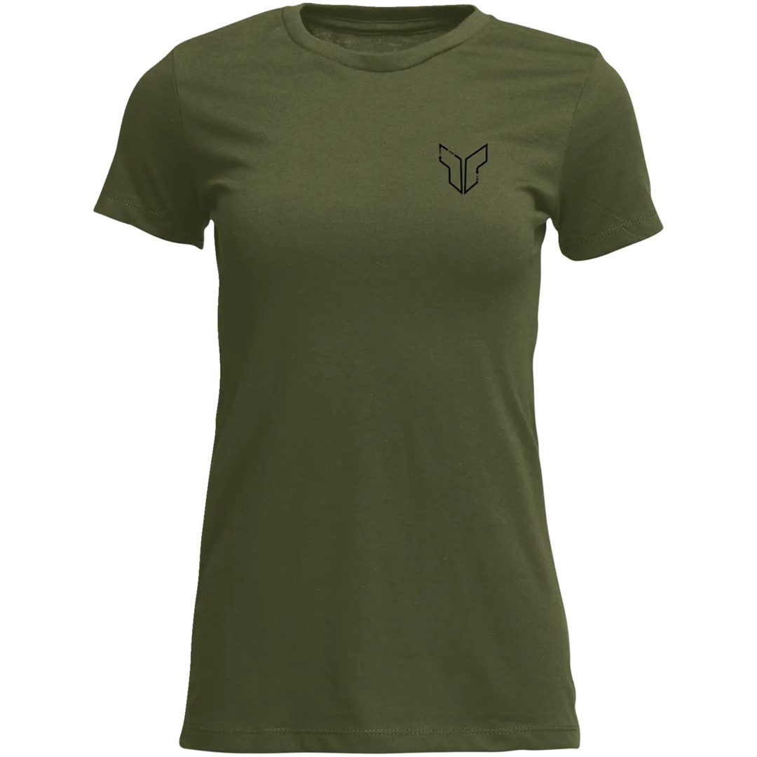 T-shirt Dam Patched Up Militärgrön THOR L
