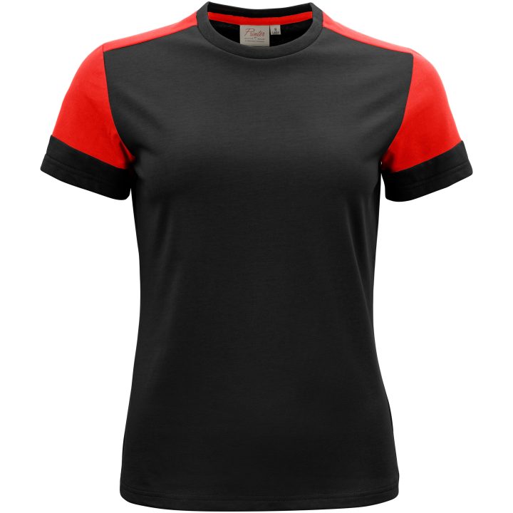 T-shirt Dam Prime T Svart/röd Printer PRIME 3XL – bild 5
