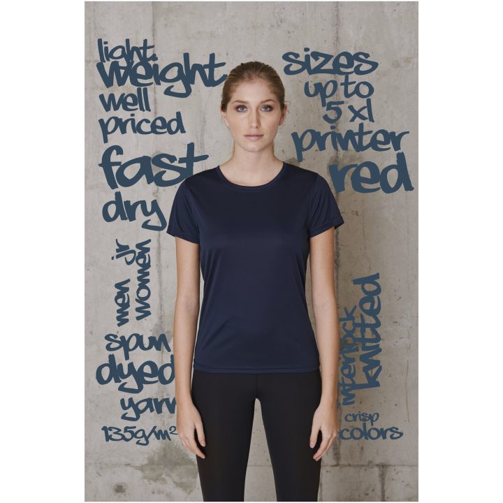 T-shirt Dam Run Blå Printer RED XS – bild 5
