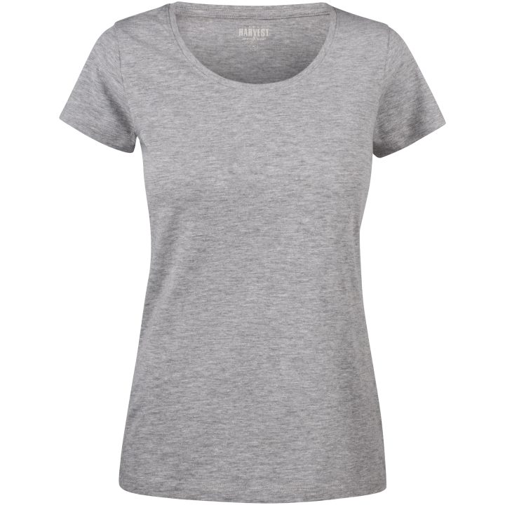 T-shirt Dam Twoville Gråmelerad James Harvest – bild 5