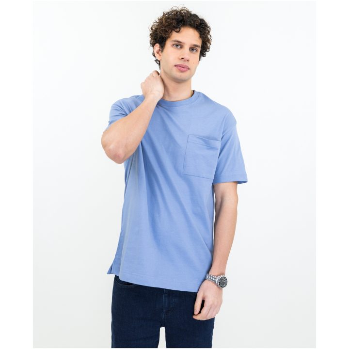 T-shirt Devons Sommarblå James Harvest – bild 2