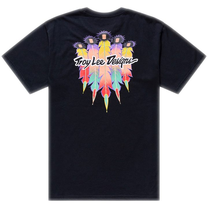 T-shirt Feather Svart TROY LEE DESIGNS XXL – bild 2
